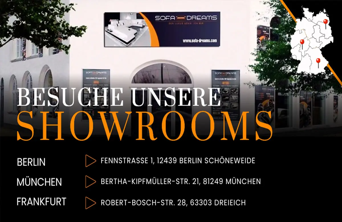 Die Showrooms von Sofa Dreams