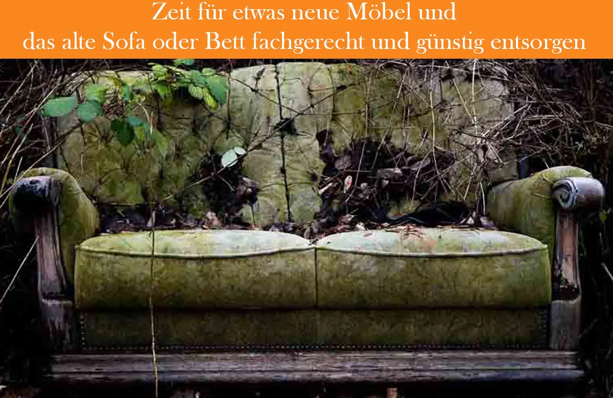 Das alte Sofa entsorgen