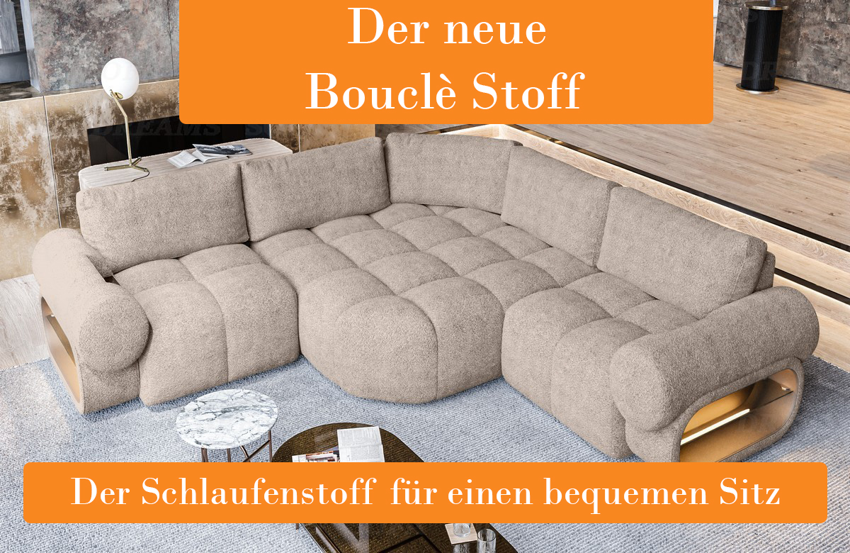 Der Boucle Stoffbezug